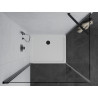 Mexen Pretoria душ кабина с отваряща се врата 70 x 80 cm, прозрачна, черна + корито