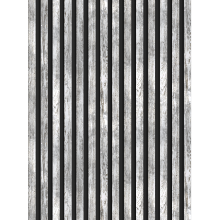 Mexen Lam-B стенни ламели 275 x 31,5 cm, HDF плоча 4 mm, Избелeн Дъб - S100-275317-2812-064