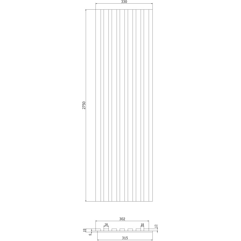 Mexen Lam-F ламели стенни акустични 275 x 31,5 см, филц 6 мм, Меден дъб - S105-275317-2812-066