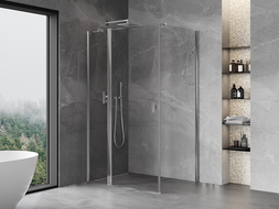 Mexen Mist Т душ кабина с отварящи се врати 85 x 70 см, прозрачна, хром - 8A4T-085-070-01-00