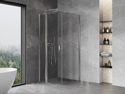 Mexen Mist T душ кабина с врата 80 x 80 см, прозрачна, хром - 8A4T-080-080-01-00