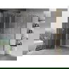 Mexen Mist T душ кабина с люлееща се врата 75 x 90 см, прозрачна, хром - 8A4T-075-090-01-00