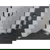 Mexen Pretoria душ кабина с отваряне 80 x 80 см, прозрачна, черна + под душ Flat - 852-080-080-70-00-4010B