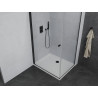 Mexen Pretoria отваряема душ кабина 80 x 100 см, прозрачна, черна + поддушово