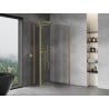 Mexen Mist T душ кабина с отварящи се врати 85 x 85 см, прозрачна, златна - 8A4T-085-085-50-00