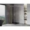 Mexen Mist T отваряща се душ кабина 110 x 110 см, прозрачна, златна - 8A4T-110-110-50-00