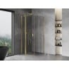 Mexen Mist T отваряща се душ кабина 110 x 110 см, прозрачна, златна - 8A4T-110-110-50-00
