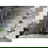 Mexen Mist T душ кабина с отварящи се врати 80 x 80 см, прозрачна, златиста матова - 8A4T-080-080-55-00
