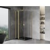 Mexen Mist T ниша за душ кабина 110 x 110 cm, прозрачна, злато с матова структура - 8A4T-110-110-55-00