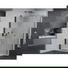 Mexen Pretoria душ кабина отваряемая 100 x 80 см, прозрачна, черна + поддон Flat - 852-100-080-70-00-4010B