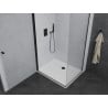 Mexen Pretoria душ кабина с подвижни врати 100 x110 см, прозрачна, черна + подложка Flat - 852-100-110-70-00-4010B