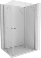 Сгъваема душ кабина Mexen Mist-F Duo 70 x 80 см, прозрачна, хром - 8A6-070L-080P-01-00