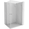 Mexen Mist-F Duo сгъваема душ кабина 95 x 100 см, прозрачна, хром - 8A6-095L-100P-01-00