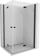 Mexen Mist-F Duo сгъваема душ кабина 80 x 90 см, прозрачна, черна - 8A6-080L-090P-70-00