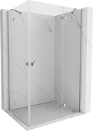 Mexen Mist-H Duo отваряща душ кабина 70 x 80 см, прозрачна, хром - 8A5-070L-080P-01-00
