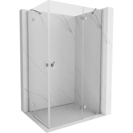 Mexen Mist-H Duo люлееща се душ кабина 85 x 90 см, прозрачна, хром - 8A5-085L-090P-01-00