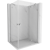 Душ кабина Mexen Mist-H Duo отваряща се 90 x 115 см, прозрачна, хром - 8A5-090L-115P-01-00
