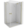 Mexen Mist H Duo накланяща се душ кабина 70 x 85 см, прозрачна, златна - 8A5-070L-085P-50-00