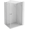 Mexen Mist H L Duo кабина за душ плъзгаща се 80 x 100 см, прозрачна, хром - 8A5L-080L-100P-01-00