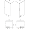 Mexen Rox Душ преграда Walk-in 70 x 200 cm, прозрачно 8 mm, хром - 8C2-070-003-01-00