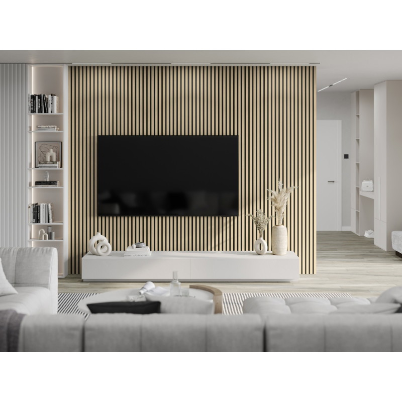 Mexen Lam-B стенни ламели 275 x 30 см, HDF плоча 4 мм, технически фурнир, Пясъчен