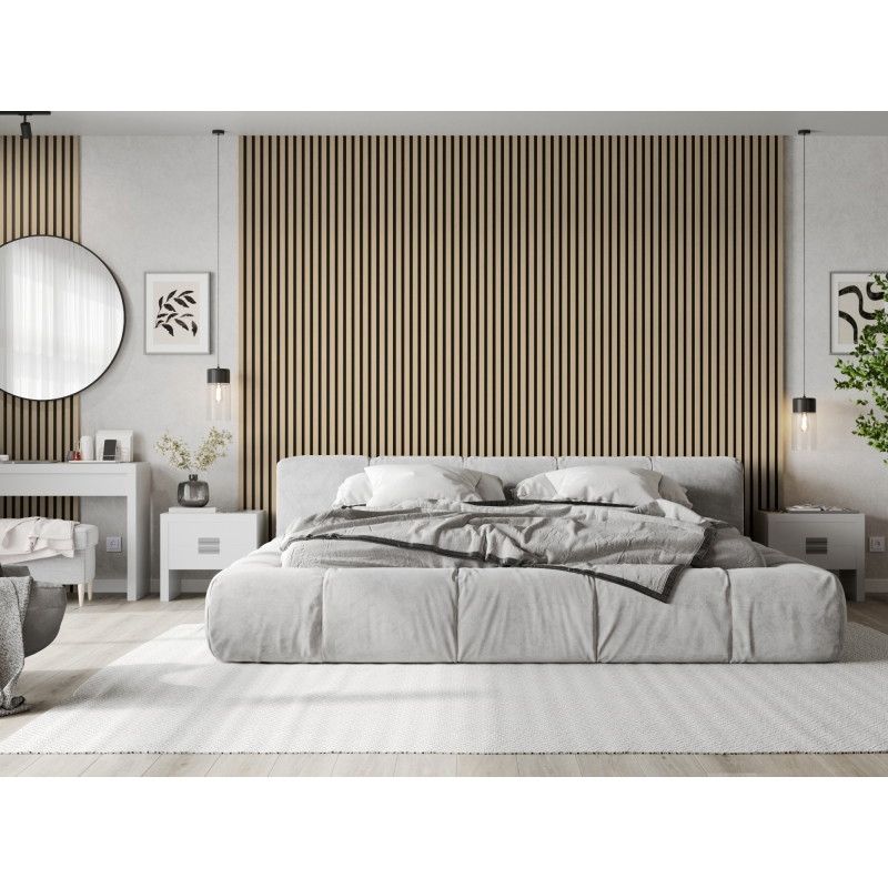 Mexen Lam-B стенни ламели 275 x 30 см, HDF плоча 4 мм, технически фурнир, Пясъчен