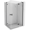 Mexen Mist-H L Duo кабина за душ 90 x 100 см, прозрачна, черна - 8A5L-090L-100P-70-00