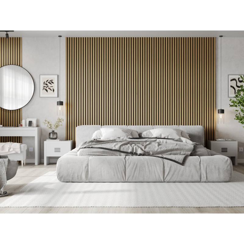 Mexen Lam-B стенни ламели 275 x 30 см, HDF плоча 4 мм, технически фурнир, Златен