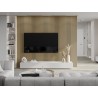 Mexen Lam-B стенни ламели 275 x 30 см, HDF плоча 4 мм, технически фурнир, Златен