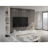 Mexen Lam-B стенни панели 275 x 30 см, HDF плоча 4 мм, технически фурнир, Сребърен