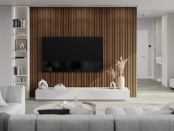 Mexen Lam-B стенни ламели 275 x 30 см, HDF плоча 4 мм, технически фурнир, Рубинов