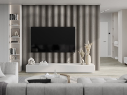 Mexen Lam-F акустични стенни ламели 275 x 30 см, филц 8 мм, технически фурнир, Пепеляшки дъб - S105-275307-3015-005