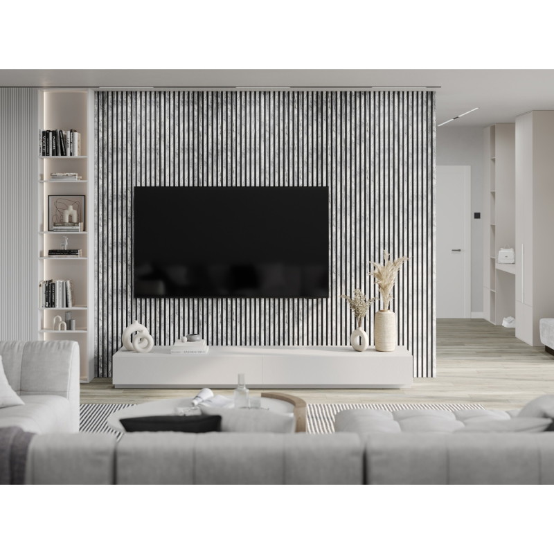 Mexen Lam-B стенни ламели 275 x 31,5 cm, HDF плоча 4 mm, Избелeн Дъб - S100-275317-2812-064