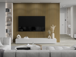 Mexen Lam-F стенни ламели за акустика 275 x 31,5 см, филц 6 мм, кехлибарен дъб - S105-275317-2812-073