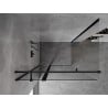 Mexen Mist T душ кабина отваряща се 95 x 80 см, прозрачна, черна - 8A4T-095-080-70-00
