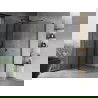 Mexen Mist T душ кабина с врати 85 x 95 см, прозрачна, черна - 8A4T-085-095-70-00