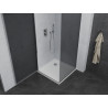 Mexen Pretoria отворяема душ кабина 70 x 70 см, графит , хром + поддушово корито