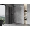 Mexen Mist T душ кабина с отваряща се врата 70 x 110 cm, прозрачна, черна - 8A4T-070-110-70-00