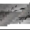 Mexen Mist T сгъваема душ кабина 110 x 110 см, прозрачна, черна - 8A4T-110-110-70-00