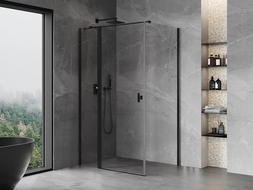 Mexen Mist T шарнирен душ кабина 90 x 120 см, прозрачна, черна - 8A4T-090-120-70-00
