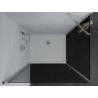 Mexen Pretoria отваряща се душ кабина 70 x 80 см, графит, хром + поддушово корито