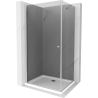 Mexen Pretoria разклонение душ кабина 70 x 100 см, графит, хром + душ тава Flat