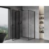 Mexen Mist T душ кабина лява 120 x 90 см, черна рамка, черна - 8A4T-120-090-70-70-L