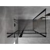 Mexen Mist T кабинен дущ ляв накланящи се врати 90 x 120 cm, черна рамка, черна - 8A4T-090-120-70-70-L