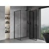 Mexen Mist T, право отваряема врата, душ кабина 105 x 85 см, черна рамка, черен - 8A4T-105-085-70-70-P
