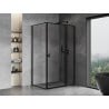 Mexen Mist T, право отваряема врата, душ кабина 105 x 85 см, черна рамка, черен - 8A4T-105-085-70-70-P