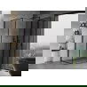 Mexen Mist T, дясна душ кабина 120 x 90 см, черна рамка, черна - 8A4T-120-090-70-70-P