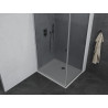 Mexen Pretoria плъзгаща се душ кабина 80 x 120 см, графит, хром + корито Flat
