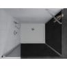 Mexen Pretoria душ кабина с отваряща се врата 90 x 80 см, графит, хром + тава Flat - 852-090-080-01-40-4010