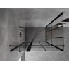 Mexen Mist T лява отваряща се душ кабина 105 x 110 см, черна решетка, черен - 8A4T-105-110-70-77-L